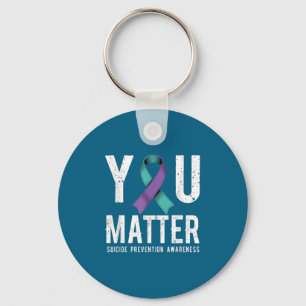 You Suicide Prevention Awareness Keychain
