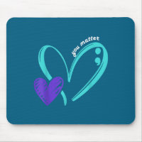 You Suicide Prevention Awareness Teal Purple Heart