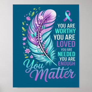 You Suicide Prevention Mental Health Awareness  Poster