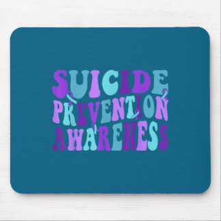 You Suicide Prevention Teal Purple Awareness Ribbo Mouse Pad