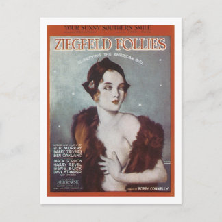 You Sunny Southern Smile Ziegfeld Follies Songbook Postcard