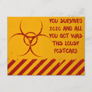 You Survived 2020 Funny New Year Postcard