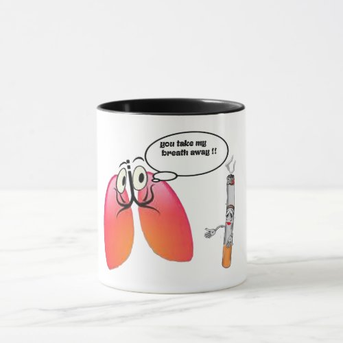 you take my breath away medical pun funny mug