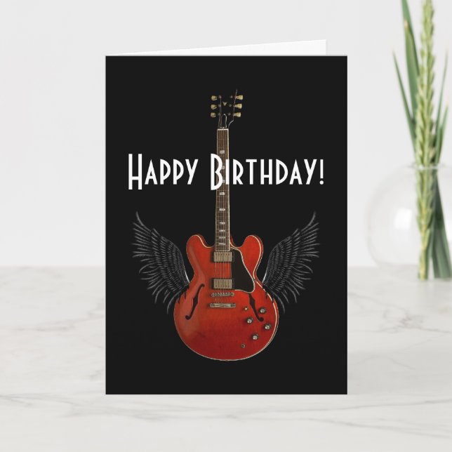 You Totally Rock! Birthday Card (Front)