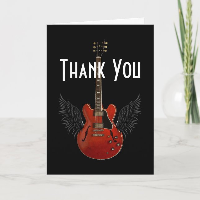 You Totally Rock! Thank You Card (Front)
