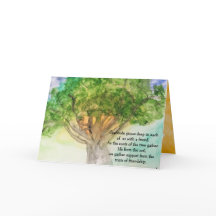 You Touched Our Heart, Folded Thank You Card