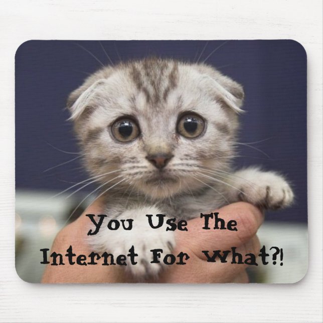 You Use The Internet For What?! Mouse Pad (Front)