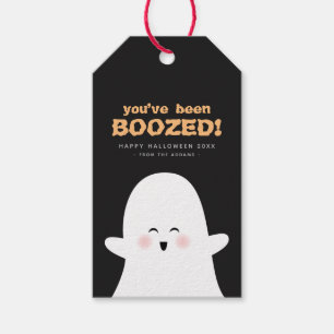 You’ve Been Boozed Halloween Cute Ghost Bottle Tag