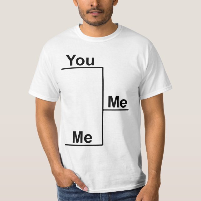 You versus Me Bracket T-Shirt (Front)
