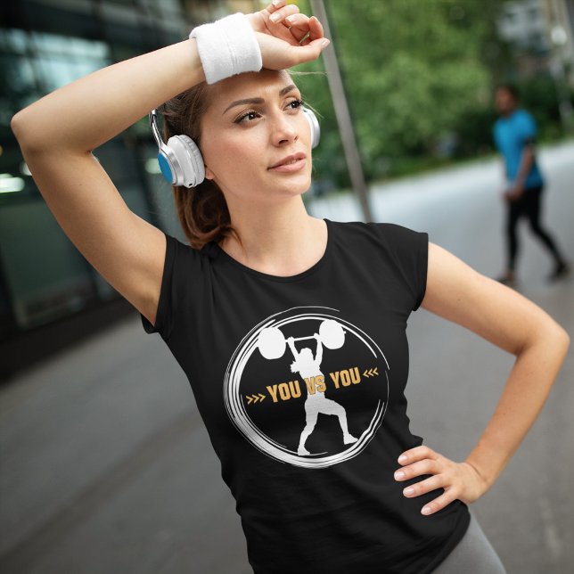 You vs You Fitness Motivation T-Shirt (Creator Uploaded)