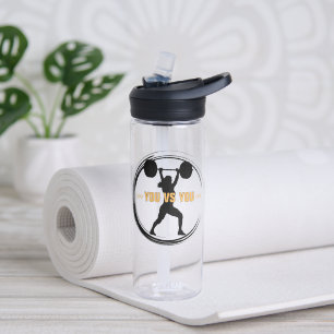 You vs You Fitness Motivation Water Bottle