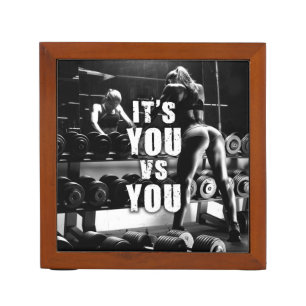YOU vs YOU - Women's Workout Motivational Pencil Holder