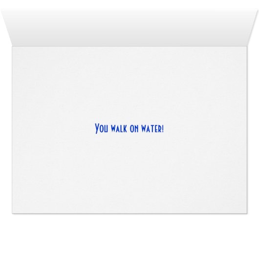 You Walk On Water (Inside Horizontal (Bottom))