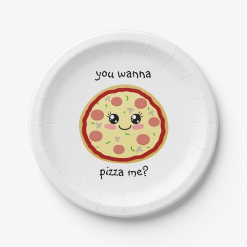 You wanna pizza me paper plates