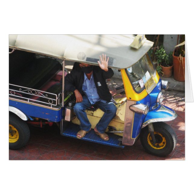 You want TAXI TUK-TUK? Card (Front Horizontal)
