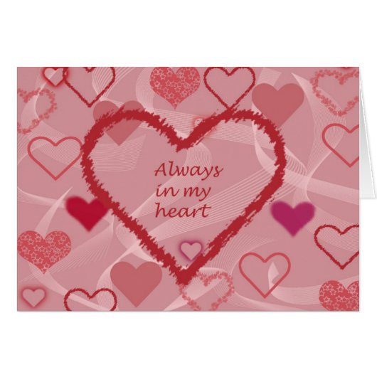 You were always in my heart cards (Front Horizontal)
