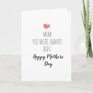 you were always right, , mothers day card