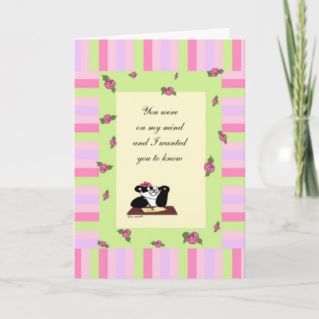 You were on my mind card (Front)