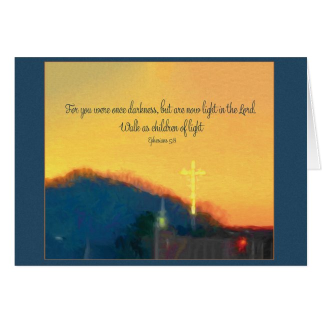 You were once darkness Parakaleo note card (Front Horizontal)