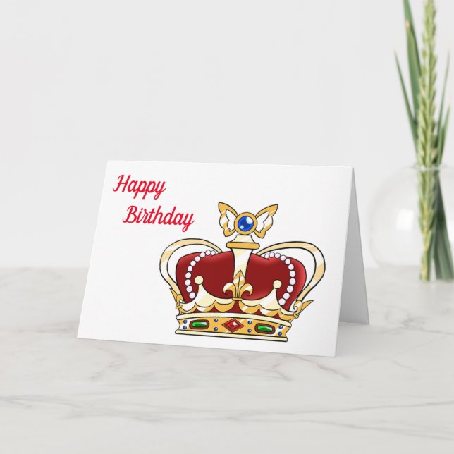 "YOU" WILL ALWAYS BE "MY KING"  CARD (Front)