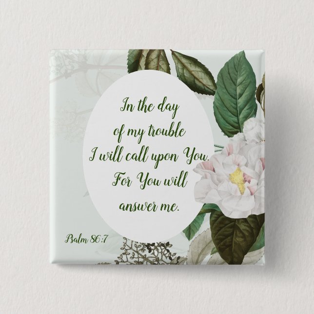 You will Answer Inspirational Quote Button (Front)