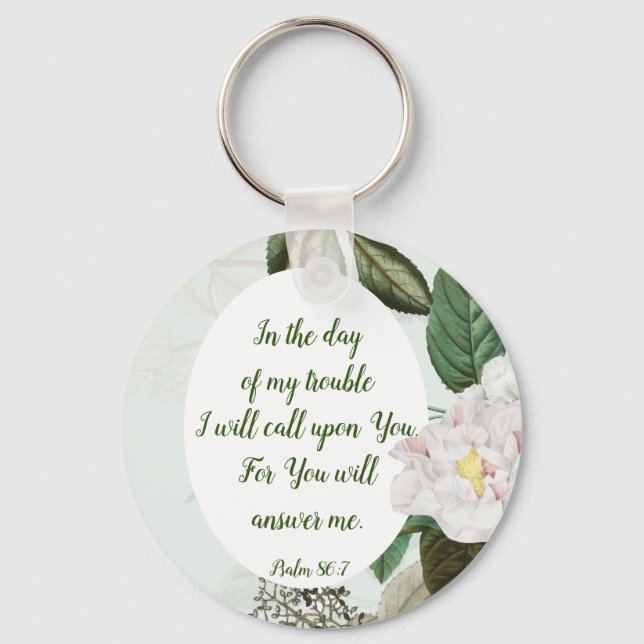 You will Answer Inspirational Quote Keychain (Front)