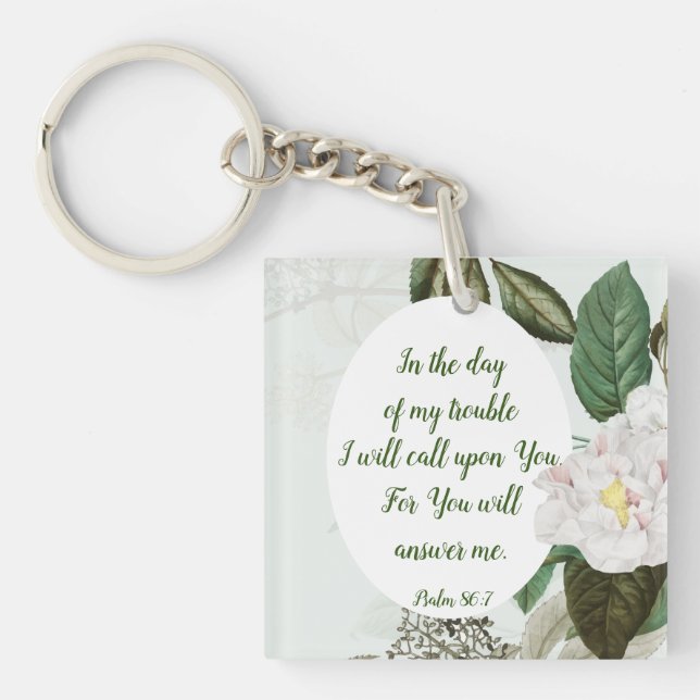 You will Answer Inspirational Quote Keychain (Front)