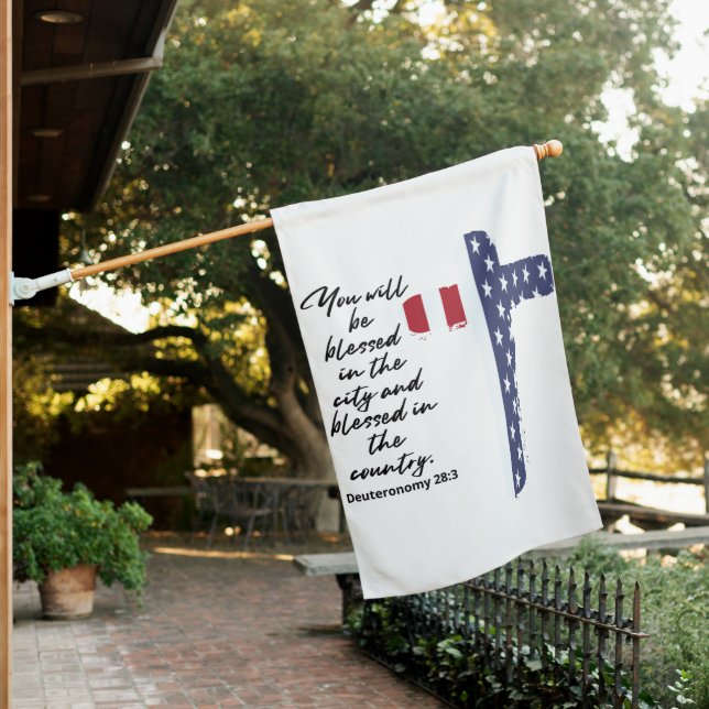 You will be blessed in the city...Outdoor Flag (In SItu)