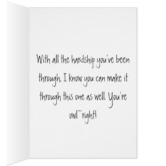 You will be Owl~right Owl Puns Card (Inside (Right))