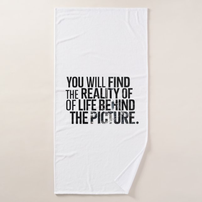 You will find the reality of Life Bath Towel Set (Bath Towel)