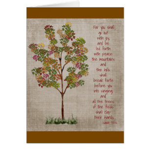 You will go out with Joy Isaiah 55 verse Cards