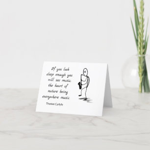 You Will See Music Letterpress Thank You Card
