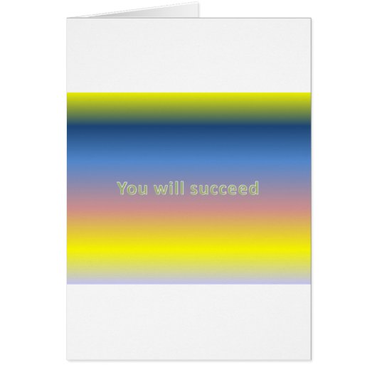 you will succeed cards (Front)