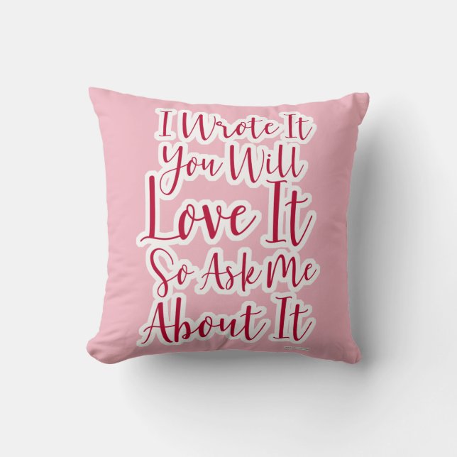 You Will Totally Love This Book Throw Pillow (Front)