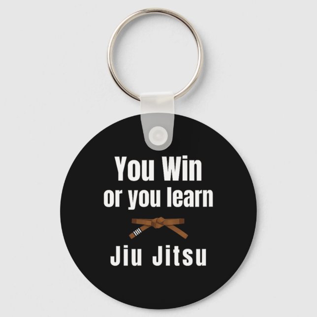 You Win Or You Learn Jiujitsu Judo Karate Boxing K Keychain (Front)