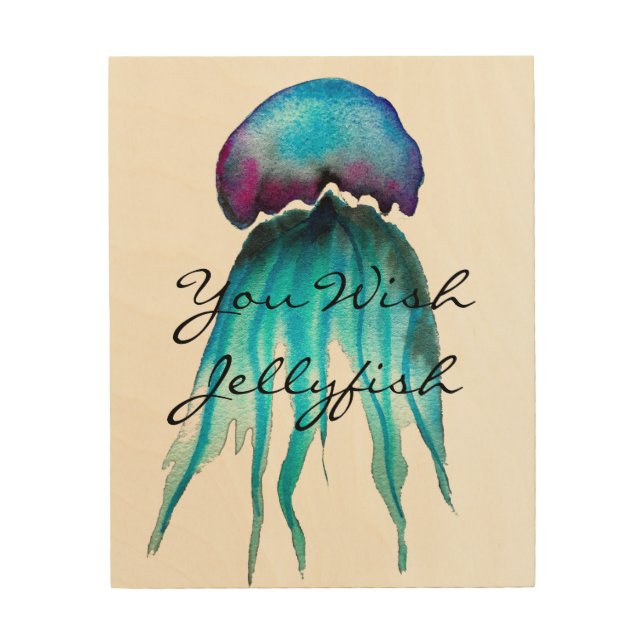 You wish jellyfish cute aquatic art (Front)