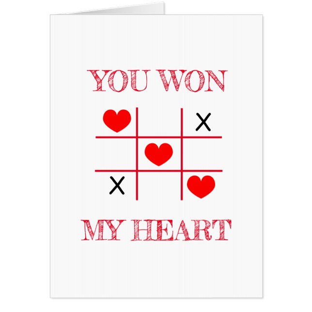 You Won My Heart Card (Front)