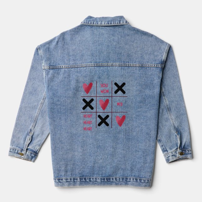 You Won My Heart Denim Jacket (Back)