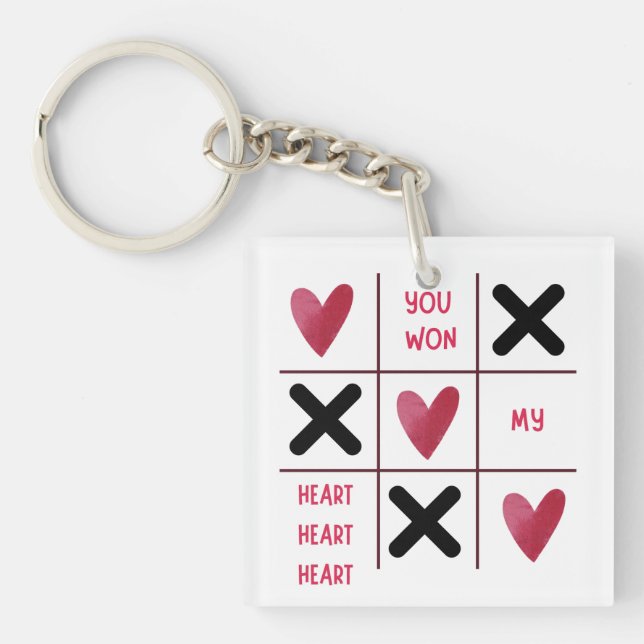 You Won My Heart Keychain (Front)