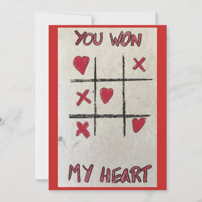 You Won My Heart - Valentines day card (Front)