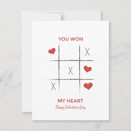 You Won My Heart_ Valentines Day Card