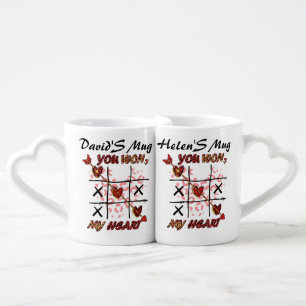 You Won My Heart   Valentines Day Coffee Mug Set