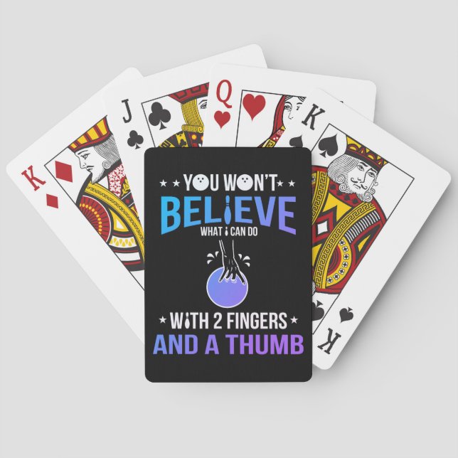 You Won't Believe What I Can Do. Bowling Poker Cards (Back)