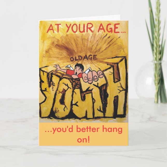 You'd better hang on! card (Front)