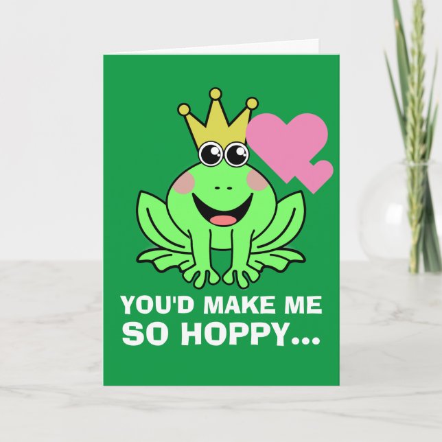 You'd Make Me So Hoppy Holiday Card (Front)