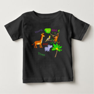 youg wild  and three Animals  Baby T-Shirt