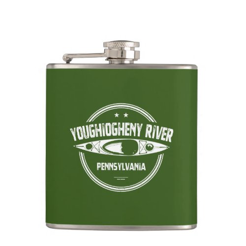 Youghiogheny River Pennsylvania Flask