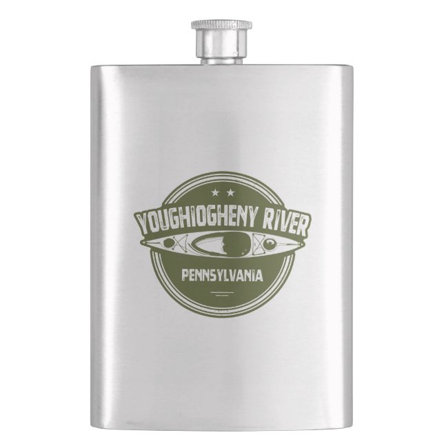 Youghiogheny River, Pennsylvania Flask (Front)