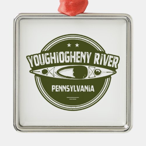 Youghiogheny River Pennsylvania Metal Ornament