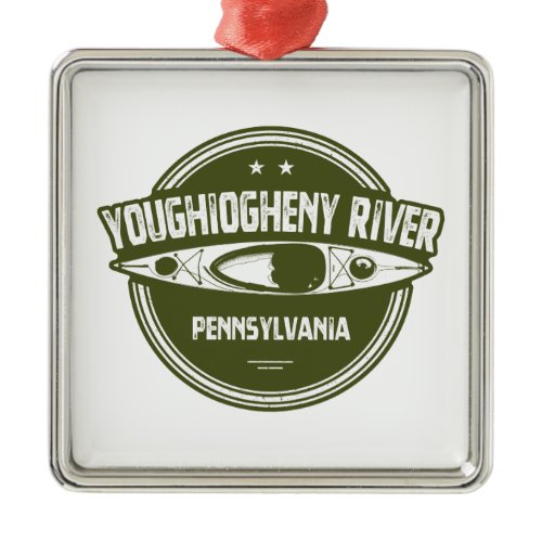 Youghiogheny River, Pennsylvania Metal Ornament